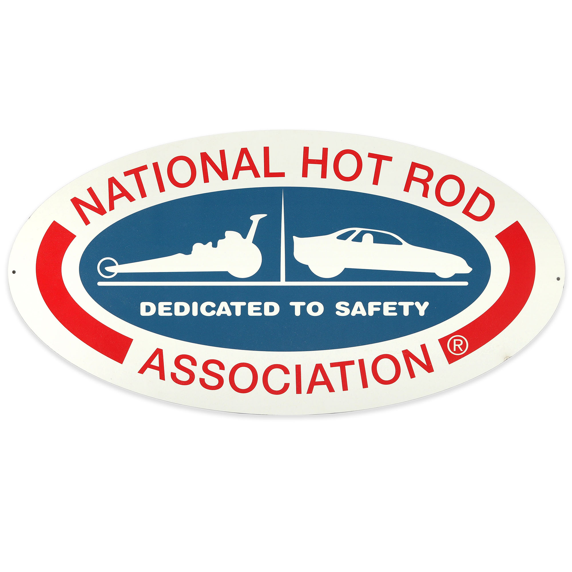 National Hot Rod Association NHRA Hot Rod Oval Metal Sign | 90202054-S