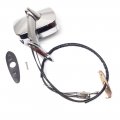 1968 Buick Skylark/GS/Regal/GN CHROME REMOTE OUTSIDE MIRROR COMPLETE OUTSIDE LEFT MIRROR WITH GASKET AND MOUNTING BRACKET; LH; GM # 1231655 - EA | 1231655