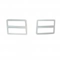 1975 Chevrolet El Camino FRONT SIDE MARKER LIGHT DIECAST BEZELS LEFT & RIGHT (GM 325295 - 325296) PAIR | 3252956