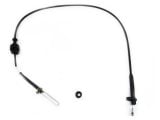 1976 Pontiac GTO/LeMans/Tempest TRANSMISSION KICKDOWN DETENT CABLE WITH METAL CARBURETOR ATTACHMENT TH350 (FITS 69-71 TEMPEST, 72-81 LEMANS & 76-83 GRAND PRIX - LENGTH 36