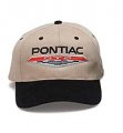 1977 Pontiac GTO/LeMans/Tempest PONTIAC HAT (BLACK & KHAKI WITH GTO EMBLEM) #H131 | BK6306G