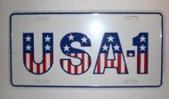 2001 Pontiac Firebird/TransAm ACCESSORY LICENSE PLATE (WHITE BACKGROUND USA-1) | BK9870Z