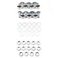 1966 Chevrolet Nova/Chevy II BUMPER BOLT SET FRONT AND REAR (14 CARRIAGE BOLTS, 14 LOCK WASHERS, 14 FLAT WASHERS AND 14 HEX NUTS) - EA | BP1222N