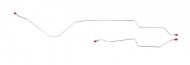 1967 GM Truck STAINLESS STEEL 6 LUG 1/2 TON COIL REAR AXLE BRAKE LINE - TRA6801SS (FITS C10 PICKUP) | BR1275K