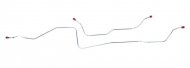 1967 GM Truck STAINLESS STEEL 3/4 TON REAR AXLE BRAKE LINE 2 PCS - TRA6803SS (FITS C20 PICKUP) | BR1277K