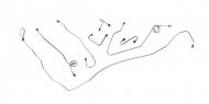 1992 GM Truck STAINLESS STEEL POWER DISC W/ ABS 1/2 OR 3/5 FRONT BRAKE LINE KIT 7 PCS - TKT9201SS (FITS C1500/C2500) | BR1345K