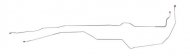 1977 GM Truck STAINLESS STEEL 4WD 6' BED - FRONT TO REAR BRAKE LINES 2 PCS - TIN7401SS (FITS K10/K10 PICKUP) | BR1385K