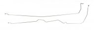 1979 GM Truck STAINLESS STEEL 4WD 8' BED FRONT TO REAR BRAKE LINES 2 PCS - TIN8004SS (FITS K10) | BR1389K