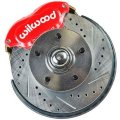1969 Pontiac Grand Prix 69-UP WILWOOD DISC BRAKE WHEEL KIT WITH STOCK HEIGHT SPINDLES AND DUAL PISTON RED CALIPERS (69-72 GRAND PRIX / 72-74 VENTURA) - AFXWK32Z | BR5114Z
