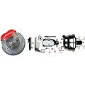 1969 Pontiac Grand Prix 69-UP WILWOOD FRONT POWER DISC CONVERSION WITH DROP SPINDLES, CHROME BOOSTER ASSEMBLY AND DUAL PISTON RED CALIPERS (69-72 GRAND PRIX / 72-74 VENTURA) - AFXDC32DZX | BR5118Z
