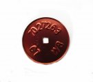 1967 Pontiac GTO/LeMans/Tempest CARBURETOR TAG STAMPED # 7027263 C7 WB | CB1239Z