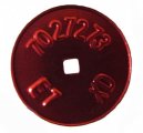 1967 Pontiac Full Size CARBURETOR TAG STAMPED # 7027273 E7 XD | CB1251Z