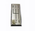 1968 Oldsmobile Cutlass/442/F85 MANUAL CONSOLE 4-SPEED PATTERN EMBLEM GM # 586542 | CP1576T