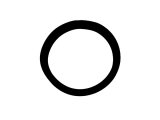 1970 Oldsmobile Cutlass/442/F85 RAM AIR, AIR CLEANER UPPER FOAM FLAPPER SEAL (W30 455) | CW1784T