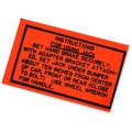 1957 Pontiac Full Size JACK INSTRUCTIONS DECAL EACH | DT0210