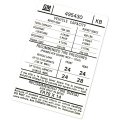1974 Pontiac GTO/LeMans/Tempest TIRE PRESSURE DECAL KB 495430 EACH | DT0223