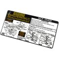 1974 Pontiac Full Size JACK INSTRUCTIONS DECAL VENTURA HATCHBACK WITH SPARE 341041 EACH | DT0225