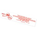 1958 Pontiac Full Size V8-2V AIR CLEANER SERVICE INSTRUCTION DECAL RED A63C EACH | DT0247