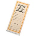 1953 Pontiac Full Size PONTIAC OWNERS DELCO BATTERY WARRANTY AND ADJUSTMENT SERVICE POLICY EA | DT0270