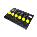 1964 Cadillac Cars DC-12 BATTERY TOPPER (TOP POST STYLE BATTERY) TAR TOP COVER WITH YELLOW CAPS - THIS COVERS THE BATTERY. | EL2352Z