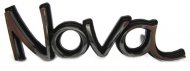 1973 Chevrolet Nova/Chevy II FRONT FENDER EMBLEM (BLACK & CHROME METAL WITH 2 STUDS ON BACK) 