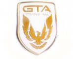 1991 Pontiac Firebird/TransAm GTA TRANS AM FRONT BUMPER EMBLEM IN WHITE - EA | EM23217F