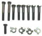1974 Pontiac GTO/LeMans/Tempest D-PORT RAM AIR HO EXHAUST MANIFOLD BOLT KIT - FOR D-PORT EXHAUST MANIFOLDS WITH 389, 400 OR 455 RAM AIR OR HO MOTOR. KITS CONSISTS OF 9 BOLTS IN THE PROPER LENGTH AND 4 LOCK TABS | EX11239F