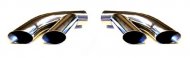 1978 Pontiac Firebird/TransAm EXHAUST TAILPIPE EXTENSIONS (2-1/4 INCH) STAINLESS STEEL DUAL TIPS (TP3) - PR | EX12516F
