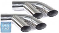 1978 Pontiac Firebird/TransAm EXHAUST TAILPIPE EXTENSIONS (3 INCH) STAINLESS STEEL DUAL TIPS (TP7) - PR | EX15341F