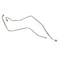 1963 Chevrolet Impala/Caprice/Bel Air FUEL PUMP TO CARB LINES - 409 / 400 DUAL 2 FITTINGS CHROME | FT2764P