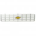 1976 GM Truck FRONT GRILLE OE STYLE W/ FOIL BOWTIE EMBLEM - ARGENT GRAY NEW | GH10019K