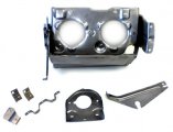 1968 Pontiac GTO/LeMans/Tempest HIDEAWAY HEADLIGHT DOOR ASSEMBLY - LH (INCLUDES HEADLAMP BUCKET MOUNTING PANEL, INNER HEADLAMP DOOR, HEADLAMP BRACKET, HEADLAMP SUPPORT BRACKET, ACTUATOR MOUNTING BRACKET, HEADLAMP MOUNTING PANEL  BRACKET PAIR & OVER CENTER BRACKET) | GH10228G