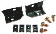 1970 Chevrolet Chevelle/Malibu HEADLAMP EXTENSION MOUNTING BRACKETS (PAIR) - THESE ATTACH TO THE CORE SUPPORT AND HEADLAMP FENDER EXTENSIONS BY THE GRILLE. THEY ARE COMMONLY MISSING, AND IF THEY ARE MISSING, THE HEADLAMP EXTENSION WILL NOT LINE UP WITH THE GRILLE. BRACKETS INCLUDE CLIPS AND HARDWARE | GH10459V