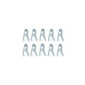 1952 Pontiac Full Size 3/16'' X 3/16'' R CLIP FOR METAL LINES - SET OF 10 (SILVER ZINC) | HB96574Z