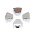 1966 Buick Full Size & Riviera HEATER CONTROL KNOB (SLIDE TYPE KNOBS) - CHROME PLATED PLASTIC SHAPED WITH RIBS - SET OF 4 | IN52916Z