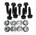 1965 Pontiac GTO/LeMans/Tempest BUCKET AND BENCH SEAT HARDWARE MOUNTING KIT (16 PIECE) - THIS KIT INCLUDES 8 OF THE FACTORY SPLINED NUTS AND 8 OF THE FACTORY BOLTS WITH WASHER & BLUNT TIP WITH NO THREADS AT END | IN6481Z