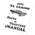 1971 Chevrolet El Camino FACTS & FEATURE MANUAL | MP0248