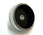 1972 Oldsmobile Cutlass/442/F85 8-TRACK INNER CHROME & BLACK KNOB - CORRECT POT METAL KNOB FOR THE UNDER DASH 8 TRACK PLAYER | RD9550T