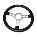 1971 Pontiac Firebird/TransAm FORMULA WHEEL THICKER FAT STYLE EARLY PRODUCTION BLACK WITH SILVER ANODIZED SPOKES (BARE) | ST3339Z