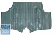 1968 Pontiac Firebird/TransAm TRUNK MAT - AQUA/BLACK HOUNDSTOOTH (RUBBER STYLE FULL MOLDED MAT) | TR3504F