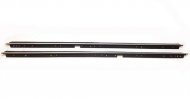 1983 Chevrolet Monte Carlo WINDOWFELT KIT OUTERS ONLY (OEM) WITH FLAT CHROME BEAD, WITHOUT REVEAL MOLDING ON CAR - PAIR | WS4989M