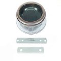 1968 Buick Full Size & Riviera CHROME RIBBED CENTER CAP W/ RETAINER, RALLY WHEELS ONLY | WT3187S