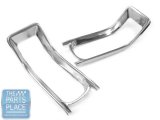 1966 Chevrolet Chevelle/Malibu TAIL LAMP BEZEL OUTER - PAIR | XL1013V