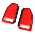 1987 Chevrolet Monte Carlo TAIL LAMP LENS (PAIR) - OEM FACTORY TAIL LAMP REPLACEMENT LENS. HAS DARK CHARCOAL GREY PINSTRIPE AROUND THE OUTSIDE. REPLACES GM # 16508511 / 16508510. MUST ORDER THE SHIELD EMBLEM SEPARATELY | XL11257M