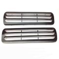 1966 Pontiac GTO/LeMans/Tempest TAIL LAMP BEZELS - PR (NEW SHOW QUALITY TAIL LAMP BEZELS FEATURE CHROME PLATED RIBS AND DIE-CAST POTMETAL, LIKE FACTORY ORIGINAL. YOU CAN EITHER SNAP YOUR OLD STAINLESS TRIM ON TO THESE BEZELS OR TAPE OFF THE CHROME RIBS BEFORE PAINTING) | XL4211G