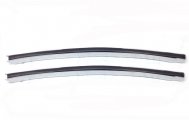 1972 Pontiac Grand Prix 69-UP QUARTER VERTICAL WINDOW CHROME (INCLUDES RUBBER CHANNEL INSERT) - PAIR | XP4862A