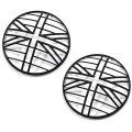 1973 Pontiac Grand Prix 69-UP HEADLAMP TRIM COVER DECORATION (UNION JACK, BLACK) - PR | GH3249Z