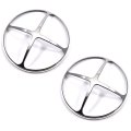 1973 Pontiac Grand Prix 69-UP HEADLAMP TRIM COVER DECORATION (CROSS, CHROME) - PR | GH3253Z