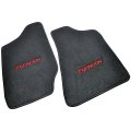 1993 GM Truck CARPETED FRONT FLOOR MATS TYPHOON RED EMBROIDERED LOGO (GMC TYPHON) | IN6094K