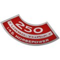 1971 Chevrolet El Camino 250 TURBO-THRIFT 145 HP AIR CLEANER DECAL 3994286 EACH | DC0580